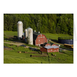 Cartão Uma fazenda em Barnet Center, Vermont. Connecticut