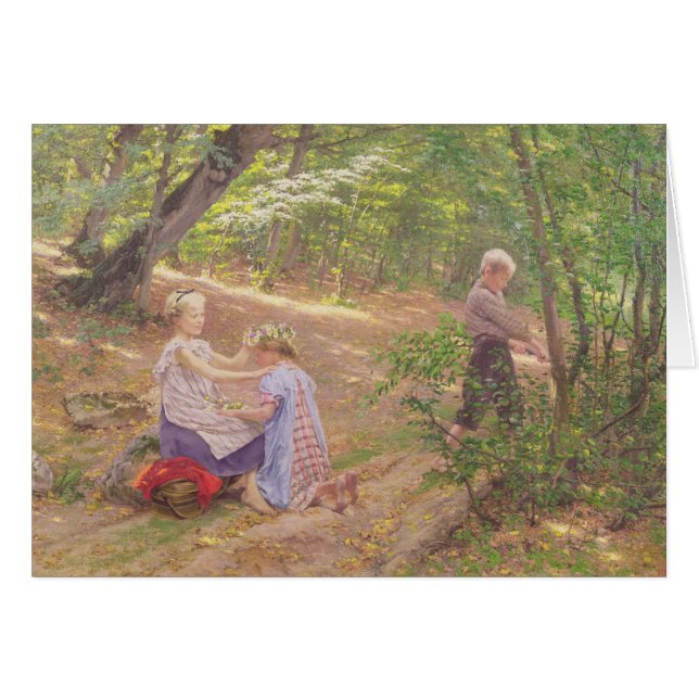 Cartão Uma festão das flores, século XIX (Frente Horizontal)