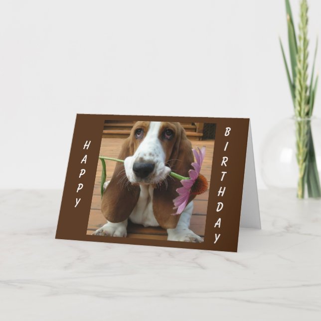 CARTÃO **UMA FLOR PARA VOCÊ** NO SEU *ANIVERSÁRIO* (Frente)