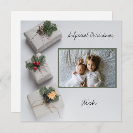 Cartão Uma Foto Irritante de Palavra de Natal