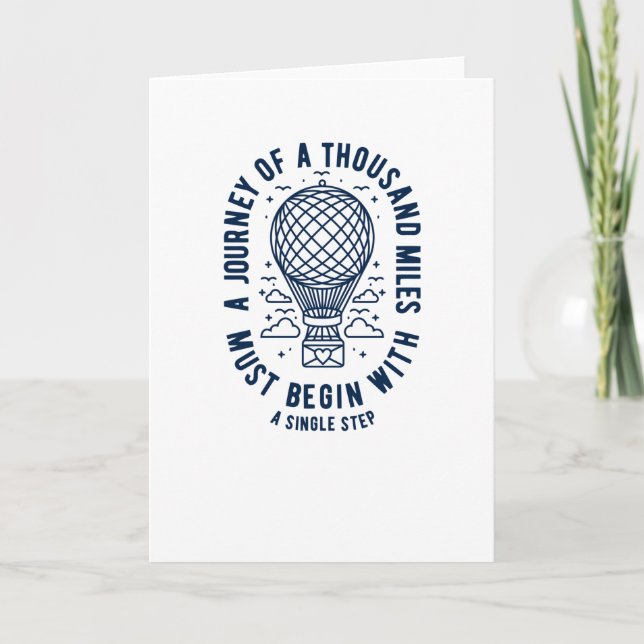 Cartão Uma jornada (Frente)