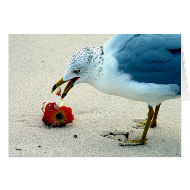 Cartão Uma Maçã por Dia... (Frente Horizontal)