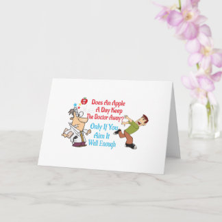 Cartão Uma Maçã Por Dia Mantém O Médico Longe?