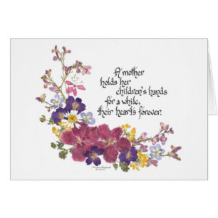 Cartão Uma mãe guardara o coração da sua criança