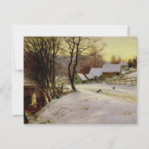 Cartão Uma manhã de inverno, famosa pintura,