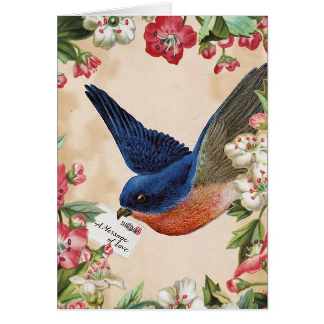 Cartão Uma mensagem de amor (Frente)