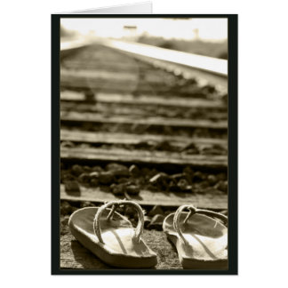 Cartão uma milha em meus calçados - personalizados