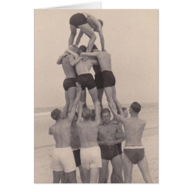 Cartão Uma montanha dos homens (Frente)