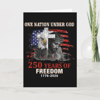 Cartão Uma Nação Sob Deus 250 Anos de Liberdade _1 