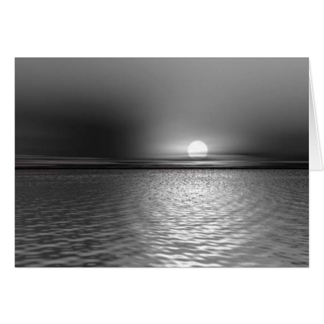 Cartão Uma Noite Fria, Solitário (Frente Horizontal)