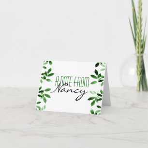 Cartão Uma Nota De... Notecards