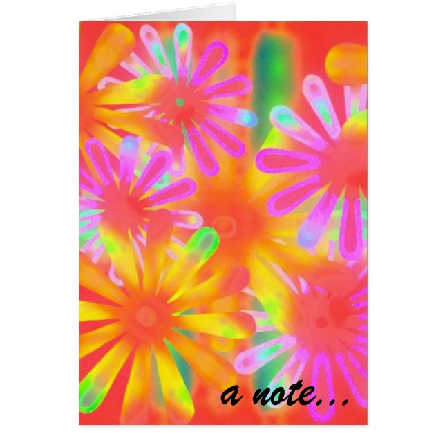 Cartão uma nota tropical (Frente)