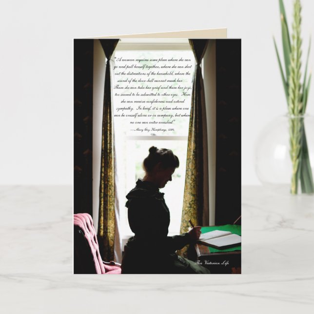 Cartão Uma nota vitoriana (Frente)