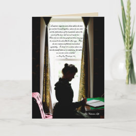 Cartão Uma nota vitoriana