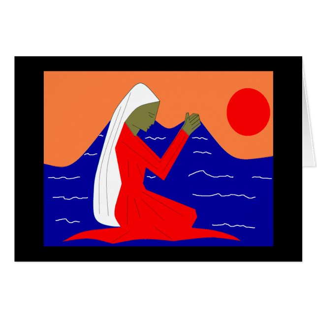 CARTÃO UMA NOVA ONDA DE REZAS DE FÉ PARA O JAPÃO (Frente Horizontal)