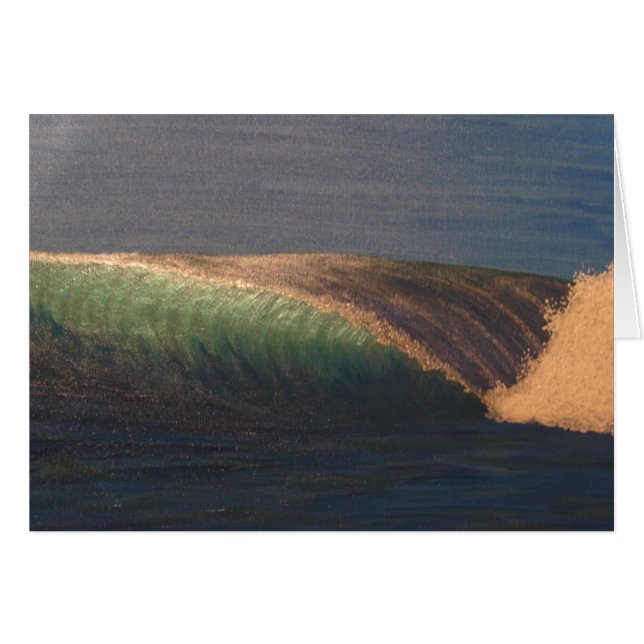 Cartão Uma onda perfeita (Frente Horizontal)