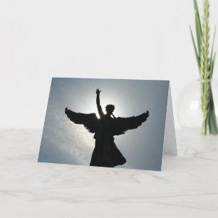 Cartão Uma ondulação do anjo