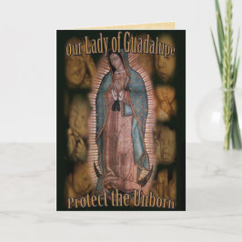 Cartão Uma Oração À Nossa Senhora De Guadalupe