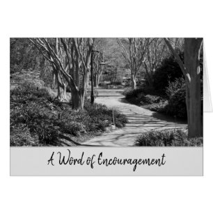 Cartão Uma palavra de Bíblia de encorajamento