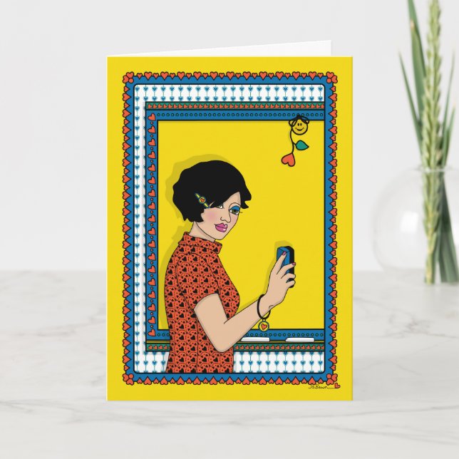 Cartão Uma Placa Limpa Slate_B_Greeting (Frente)