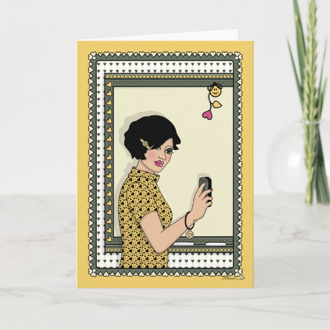 Cartão Uma placa 'Slate_C_Greeting' limpa (Frente)