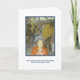 Cartão Uma rainha verdadeira