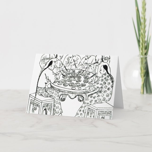 Cartão Uma refeição amigável (Frente)