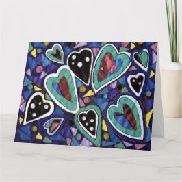 Cartão Uma seleção de corações