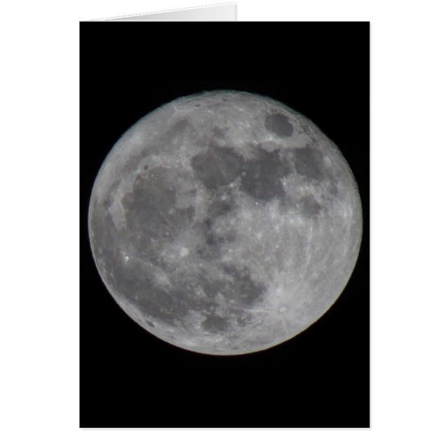 Cartão Uma Super Lua em Sedona (Frente)
