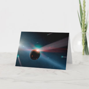 Cartão Uma Tempestade De Cometas No Sistema Eta Corvi.