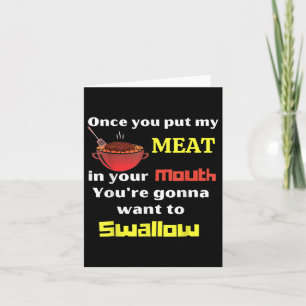 Cartão Uma Vez Que Coloque Minha Carne No Seu Churrasco E