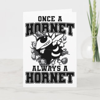 Cartão Uma Vez Um Hornet Sempre Um Hornet Espírito De Vol