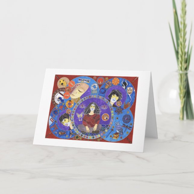 Cartão Uma viagem da vida (Frente)