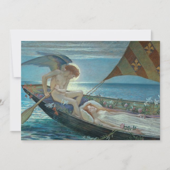 Cartão Uma Viagem de Sonho | Walter Crane (Frente)