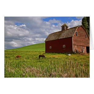 Cartão Uma viagem pelo interior rural de Palouse 3