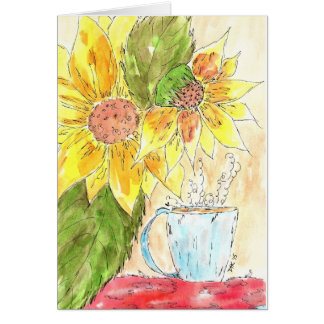 Cartão Uma vida sem girassóis!