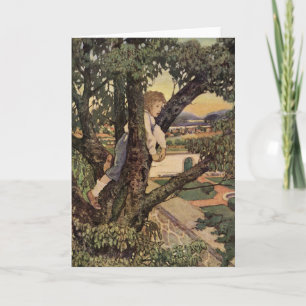 Cartão Uma visão das árvores por Jessie Willcox Smith