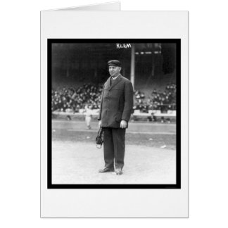Cartão Umpire Bill Klem Baseball 1914