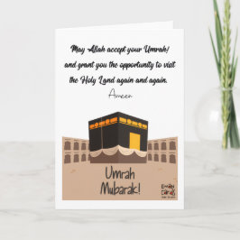 Cartão Umrah Mubarak Wishes