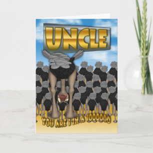 Cartão Uncle Father's Day Card - You Are 1 In a 1000000