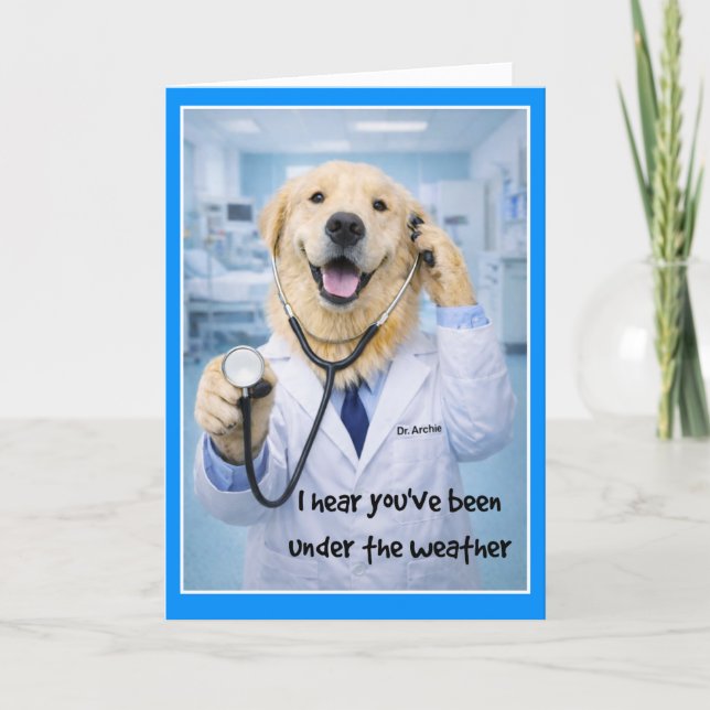 Cartão Under the Weather Get Well Card  ST-2 (Frente)