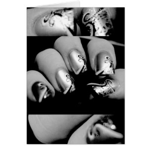 Cartão Unhas do desenhista