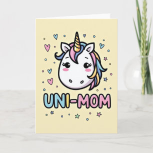Cartão Uni Mom Criatura Mítica Equina