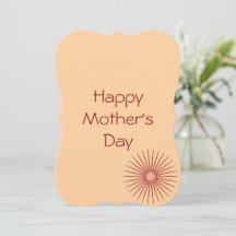 Cartão Único de Dia da Mãe - Apenas para Ela