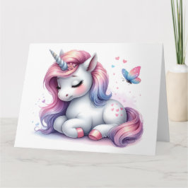 Cartão Unicorn Bonito