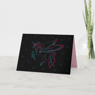 Cartão unicorn greeting card