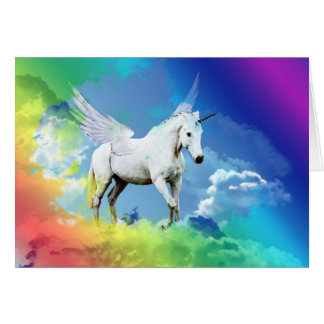 Cartão Unicorn Rainbow