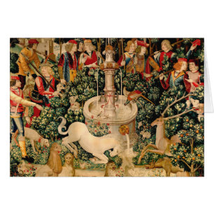 Cartão Unicorn Tapestries Encontrou Legenda Mítica
