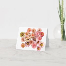 cartão Unicorn Zinnias