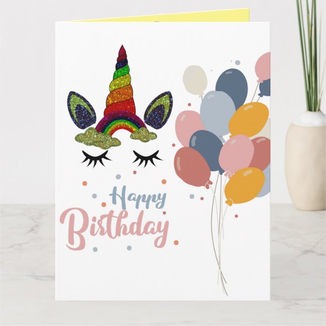 Cartão Unicórnio (Frente)